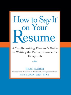 cover image of How to Say It On Your Resume